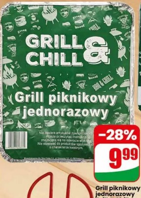 Grill piknikowy jednorazowy Grill & Chill