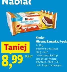 Kinder Mleczna kanapka, 5-pak