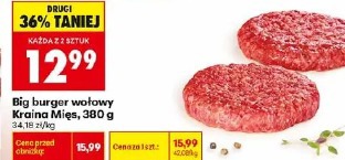 Big burger wołowy Kraina Mięs
