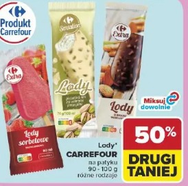 Lody czekoladowe extra Carrefour