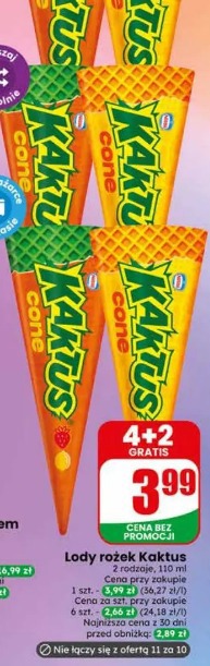 Lody rożek Kaktus