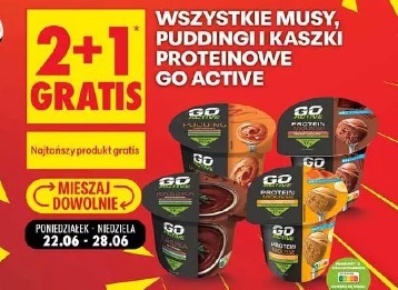 Wszystkie musy, puddingi i kaszki proteinowe Go Active