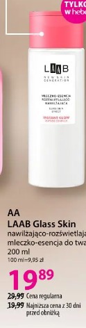 AA LAAB Glass Skin nawilżająco-rozświetlające mleczko-esencja do twarzy