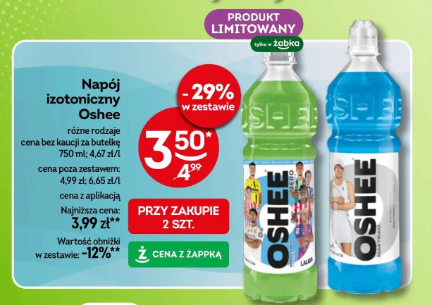 Napój izotoniczny Oshee