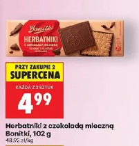 Herbatniki z czekoladą mleczną Bonitki