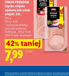 Pikok Premium Szynka wiejska wędzona lub schab wiejski, XXL
