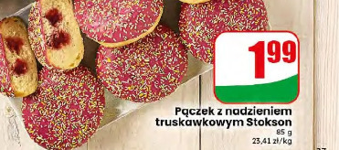 Pączek z nadzieniem truskawkowym Stokson
