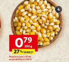 Kukurydza na popcorn, ziarna do prażenia