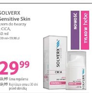 Solverx Sensitive Skin krem do twarzy z CICA
