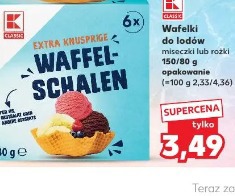 K Classic Extra krusprige Waffel-Schalen