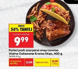 Pulled pork szarpana wieprzowina Wolno Gotowane Kraina Mięs