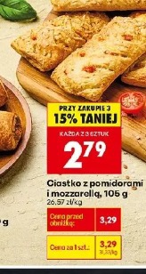 Ciastko z pomidorami i mozzarellą