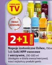 Napoje izotoniczne Oshee, 750ml lub Soki HPP owocowe i warzywne
