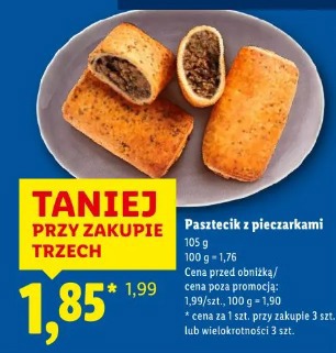 Pasztecik z pieczarkami