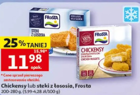 Chickenesy lub steki z łososia Frosta