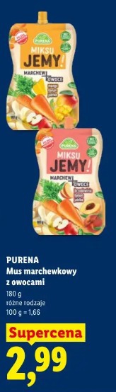 Purena Mus marchewkowy z owocami