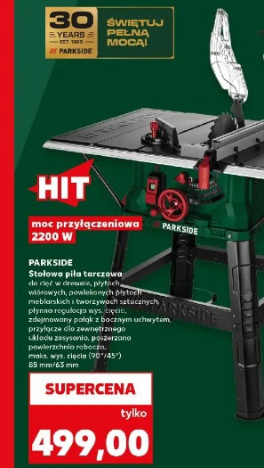 Parkside stołowa piła tarczowa