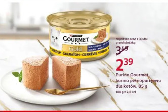 Purina Gourmet, karma pełnoporcjowa dla kotów