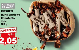 Roshen Rurki waflowe Konafetto białe