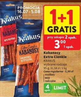 Kabanosy Extra Cienkie Krakus