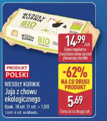 Jaja z chowu ekologicznego Wesoły Kurnik