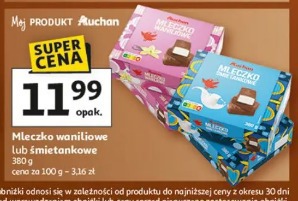 Mleczko waniliowe lub śmietankowe