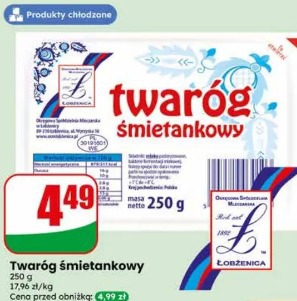 Twaróg śmietankowy Łobżenica