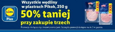 Wszystkie wędliny w plastrach Pikok