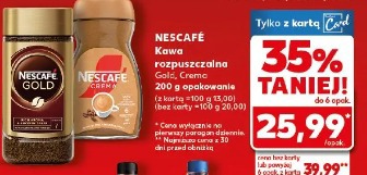 Nescafe Kawa rozpuszczalna Gold, Crema