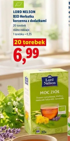Lord Nelson BIO Herbatka korzenna z dodatkami