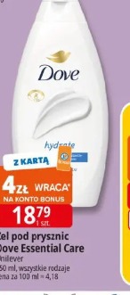 Żel pod prysznic Dove Essential Care Unilever