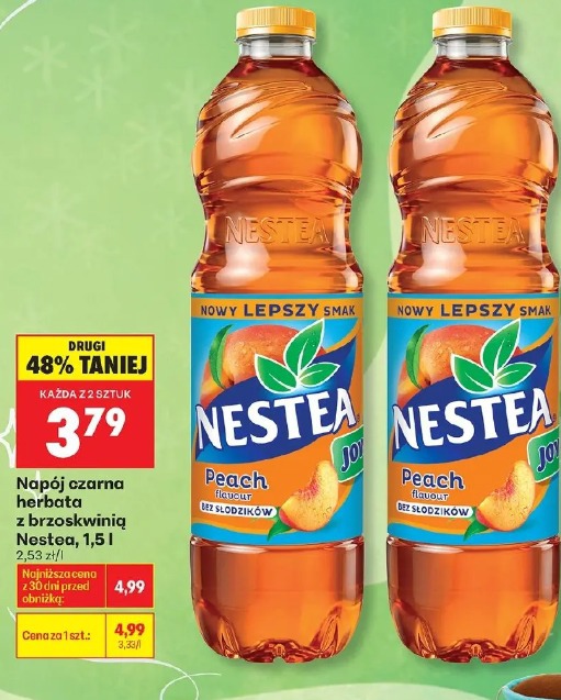 Napój czarna herbata z brzoskwinią Nestea