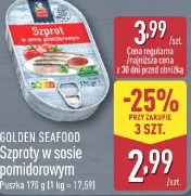 Golden Seafood Szproty w sosie pomidorowym
