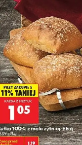 Bułka 100% z mąki żytniej