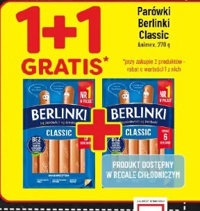 Parówki Berlinki Classic Animex