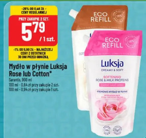 Mydło w płynie Luksja Rose lub Cotton