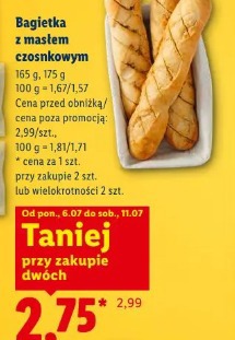 Bagietka z masłem czosnkowym