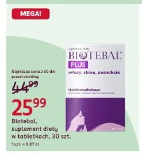 Biotebal, suplement diety w tabletkach