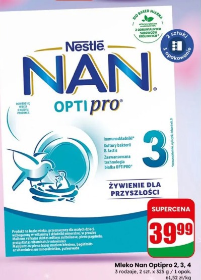 Mleko Nan Optipro 2, 3, 4