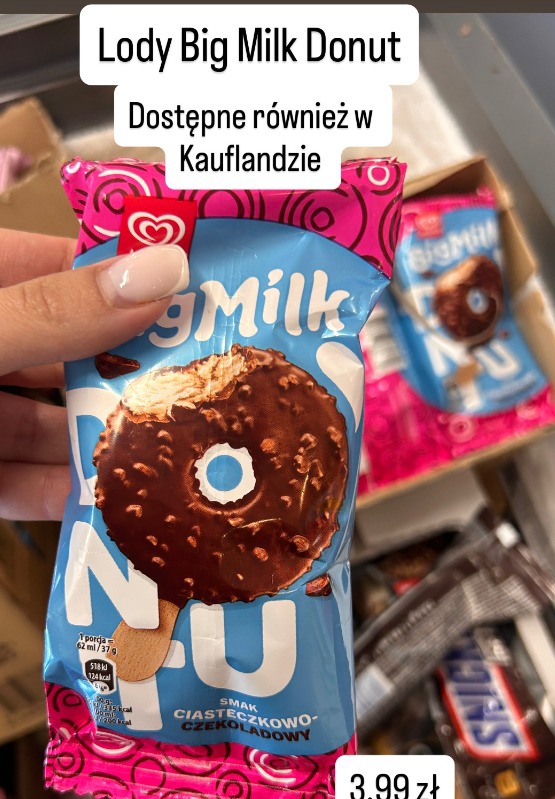 Big Milk Donut lody ciasteczkowo-czekoladowe