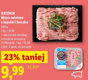 Rzeźnik Mięso mielone z łopatki i boczku