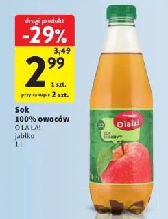 Sok 100% owoców jabłko O La La!