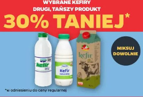 Wybrane kefiry drugi, tańszy produkt