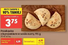 Przekąska z kurczakiem w sosie curry