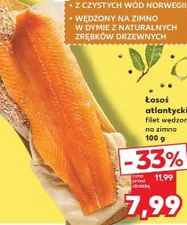 Łosoś atlantycki filet wędzony na zimno