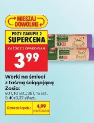 Worki na śmieci z taśmą ściągającą Zosia
