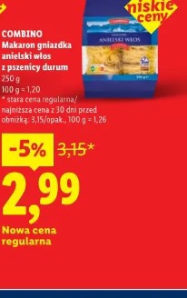 Combino Makaron gniazdka anielski włos z pszenicy durum