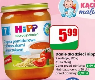 Danie dla dzieci Hipp
