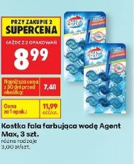 Kostka Fala farbująca wodę Agent Max, 3 szt.