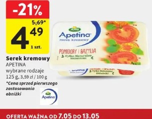 Serek kremowy Apetina pomidory i bazylia